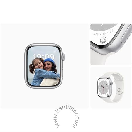 قیمت و خرید ساعت مچی مردانه زنانه اپل واچ(Apple Watch) مدل Series 8 45mm-Silver اسپرت | اورجینال و اصلی