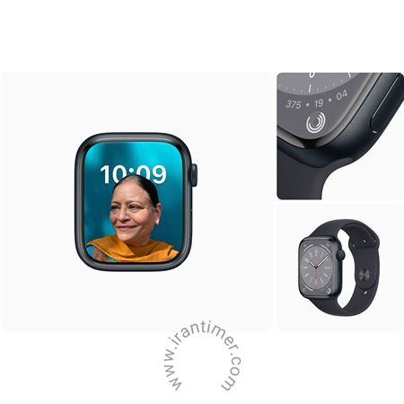 قیمت و خرید ساعت مچی مردانه زنانه اپل واچ(Apple Watch) مدل Series 8 41mm-Black اسپرت | اورجینال و اصلی