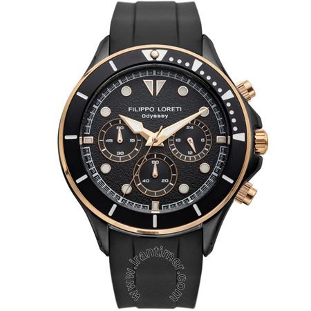 ساعت مچی مردانه اسپرت بند پلاستیکی، کرونوگراف، نمایش 24 ساعت شبانه روز، موتور CHRONOGRAPH VD54