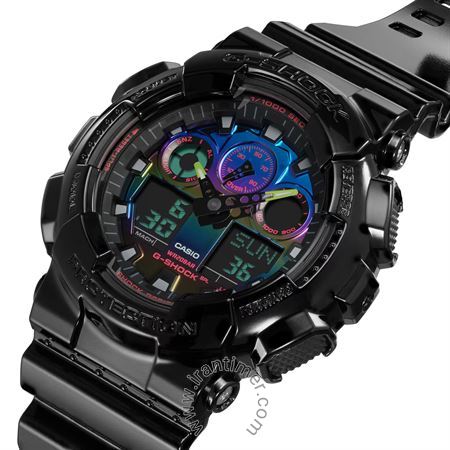 قیمت و خرید ساعت مچی مردانه کاسیو (CASIO) جی شاک مدل GA-100RGB-1ADR اسپرت | اورجینال و اصلی