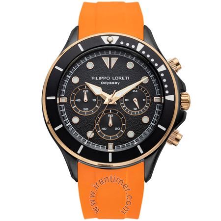 ساعت مچی مردانه اسپرت بند پلاستیکی، کرونوگراف، نمایش 24 ساعت شبانه روز، موتور CHRONOGRAPH VD54