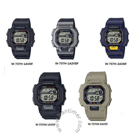 قیمت و خرید ساعت مچی مردانه کاسیو (CASIO) جنرال مدل W-737HX-5AVDF اسپرت | اورجینال و اصلی