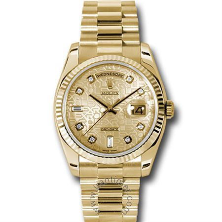 قیمت و خرید ساعت مچی مردانه رولکس(Rolex) مدل 118238 chjdp Gold کلاسیک | اورجینال و اصلی