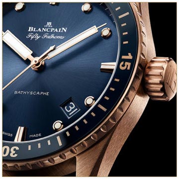 Blancpain Unveils Blue-Dialed Fifty Fathoms Bathyscaphe